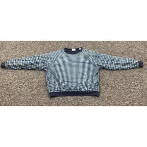 Vintage Slazenger Pullover Windbreaker Mens XxL Green Plaid